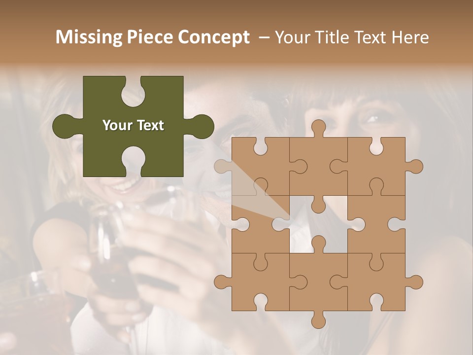 Healthy Living: Friends At A Restaurant Having Fun Together PowerPoint Template