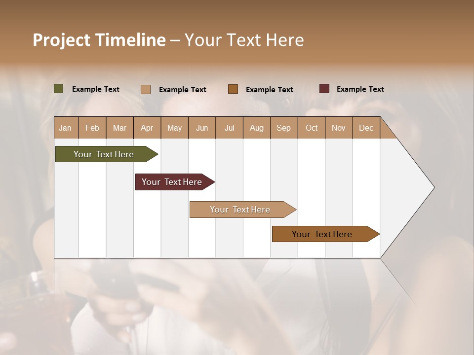 Healthy Living: Friends At A Restaurant Having Fun Together PowerPoint Template