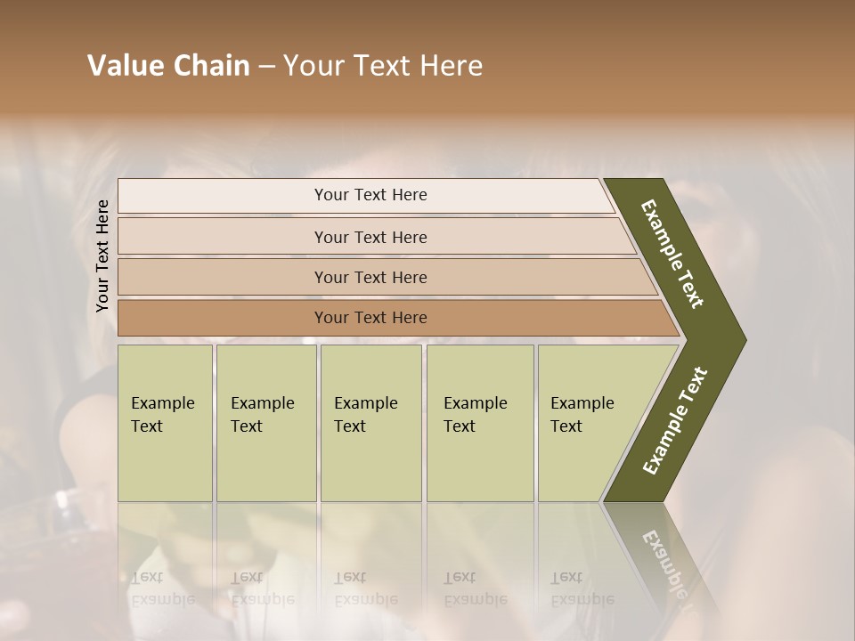 Healthy Living: Friends At A Restaurant Having Fun Together PowerPoint Template