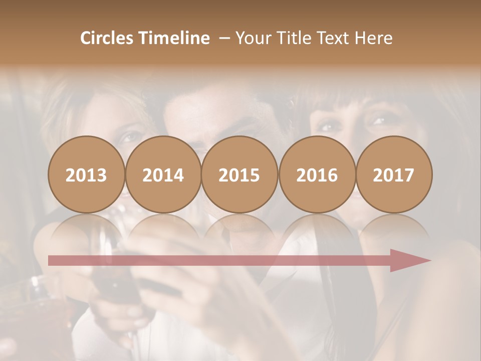 Healthy Living: Friends At A Restaurant Having Fun Together PowerPoint Template