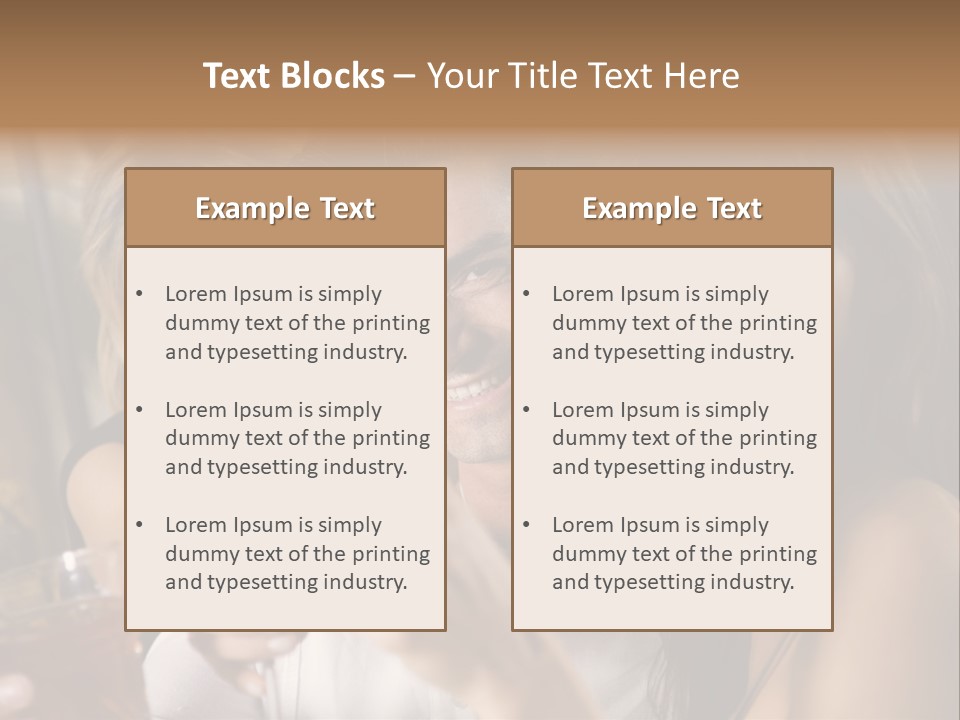 Healthy Living: Friends At A Restaurant Having Fun Together PowerPoint Template