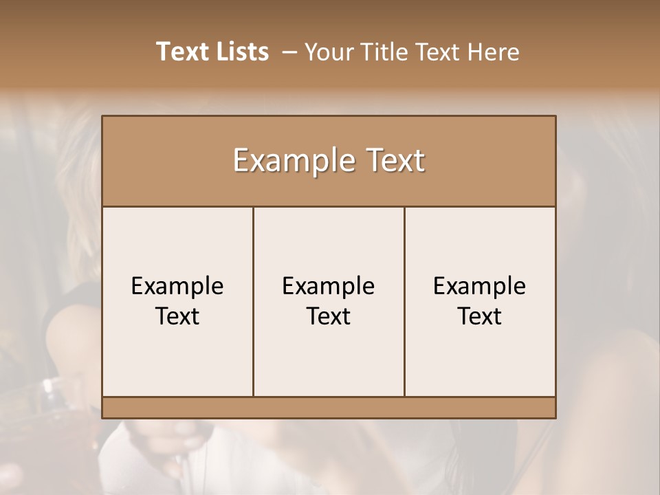 Healthy Living: Friends At A Restaurant Having Fun Together PowerPoint Template