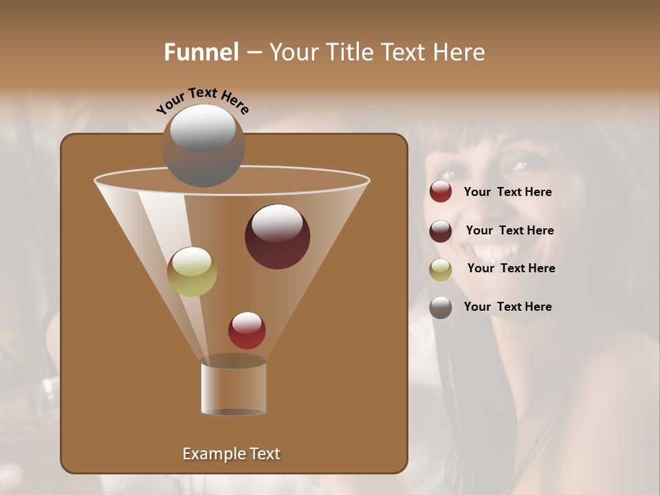 Healthy Living: Friends At A Restaurant Having Fun Together PowerPoint Template