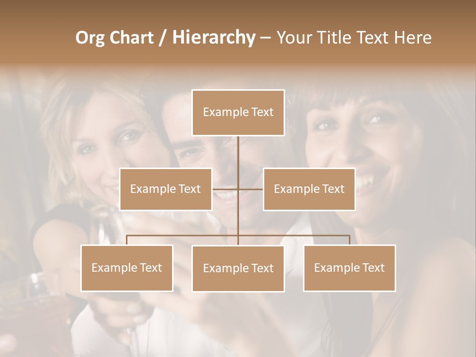 Healthy Living: Friends At A Restaurant Having Fun Together PowerPoint Template