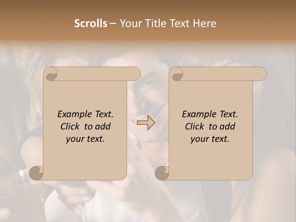 Healthy Living: Friends At A Restaurant Having Fun Together PowerPoint Template