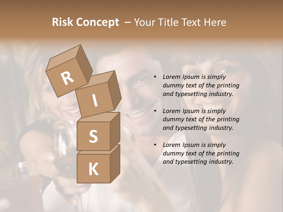 Healthy Living: Friends At A Restaurant Having Fun Together PowerPoint Template