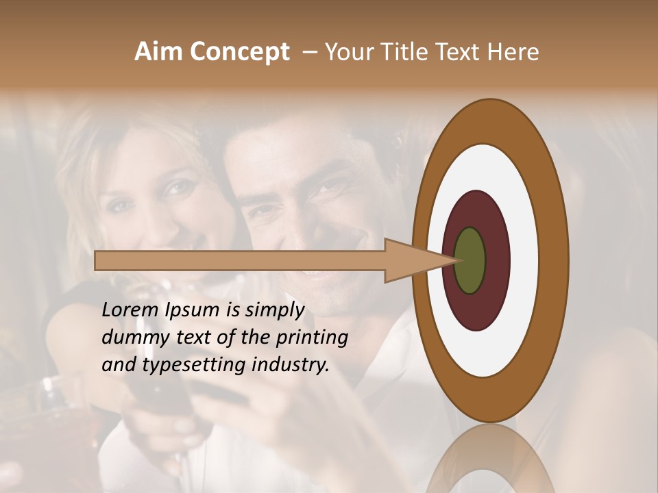 Healthy Living: Friends At A Restaurant Having Fun Together PowerPoint Template