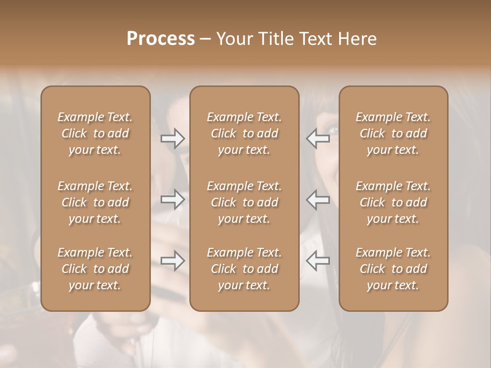 Healthy Living: Friends At A Restaurant Having Fun Together PowerPoint Template