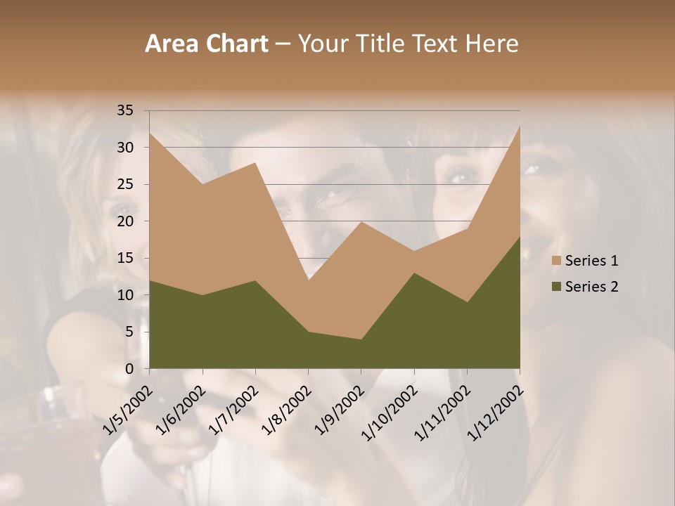 Healthy Living: Friends At A Restaurant Having Fun Together PowerPoint Template