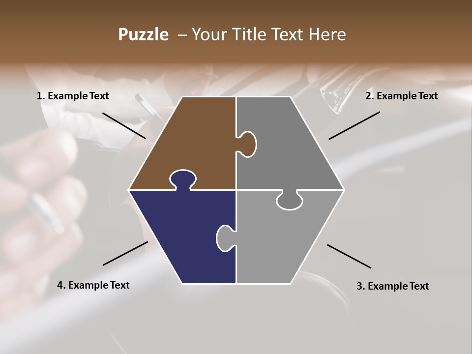 Row Of Hands Filling In A Form PowerPoint Template