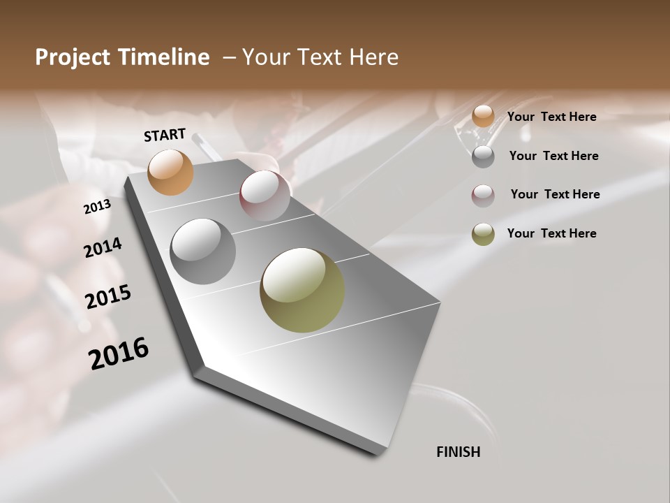 Row Of Hands Filling In A Form PowerPoint Template