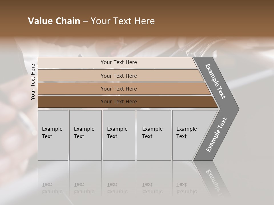 Row Of Hands Filling In A Form PowerPoint Template