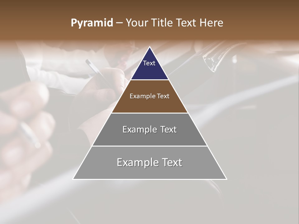 Row Of Hands Filling In A Form PowerPoint Template
