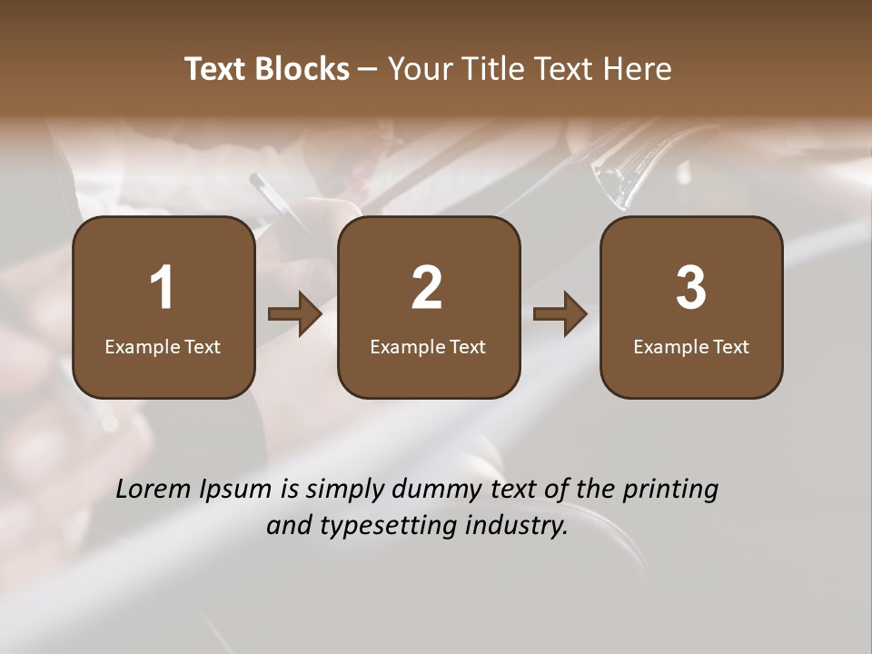 Row Of Hands Filling In A Form PowerPoint Template
