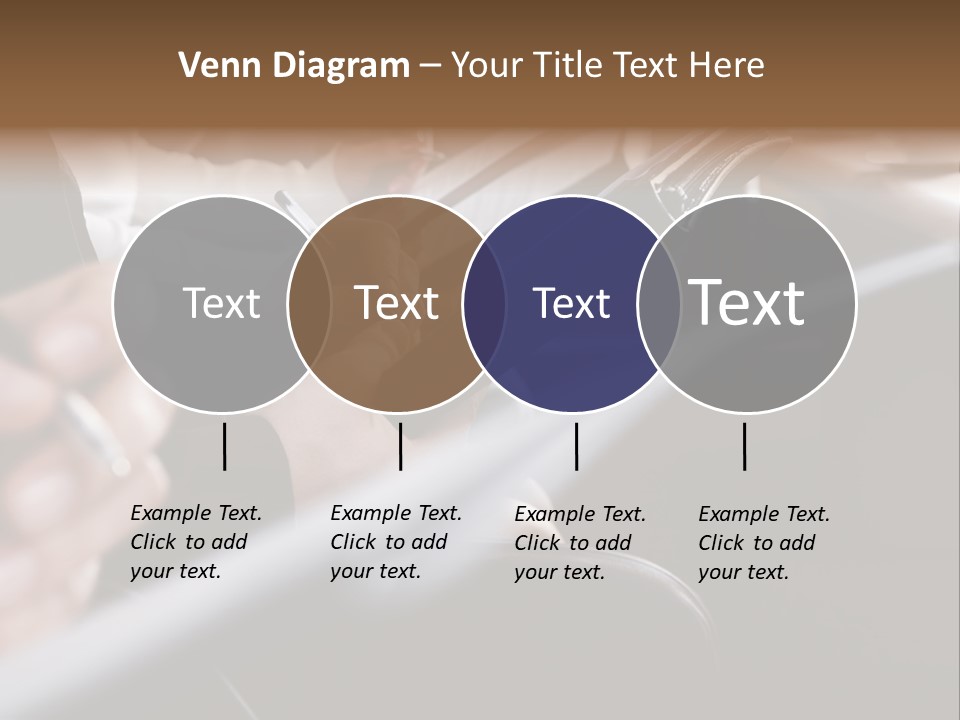 Row Of Hands Filling In A Form PowerPoint Template