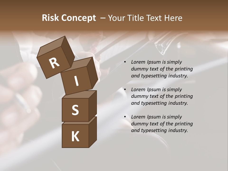 Row Of Hands Filling In A Form PowerPoint Template