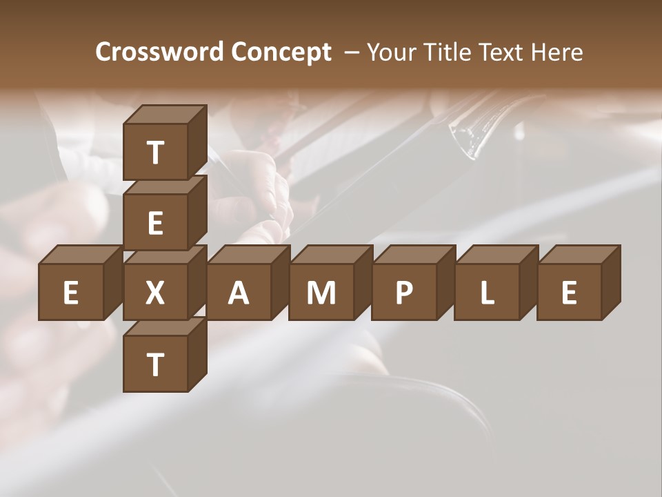 Row Of Hands Filling In A Form PowerPoint Template