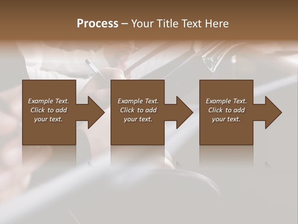 Row Of Hands Filling In A Form PowerPoint Template
