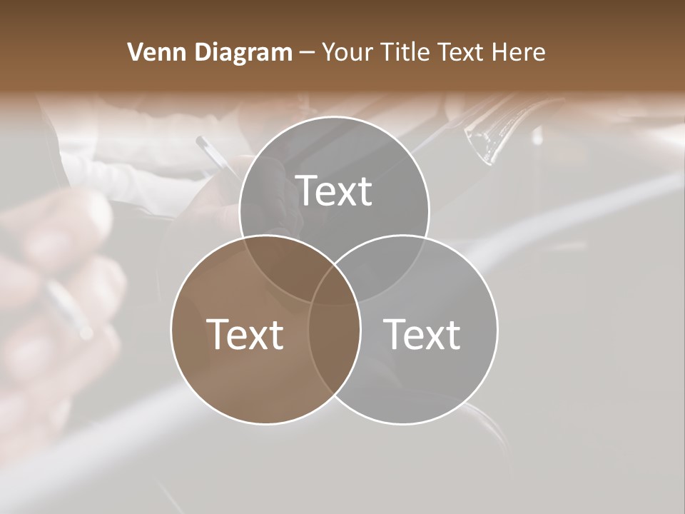 Row Of Hands Filling In A Form PowerPoint Template