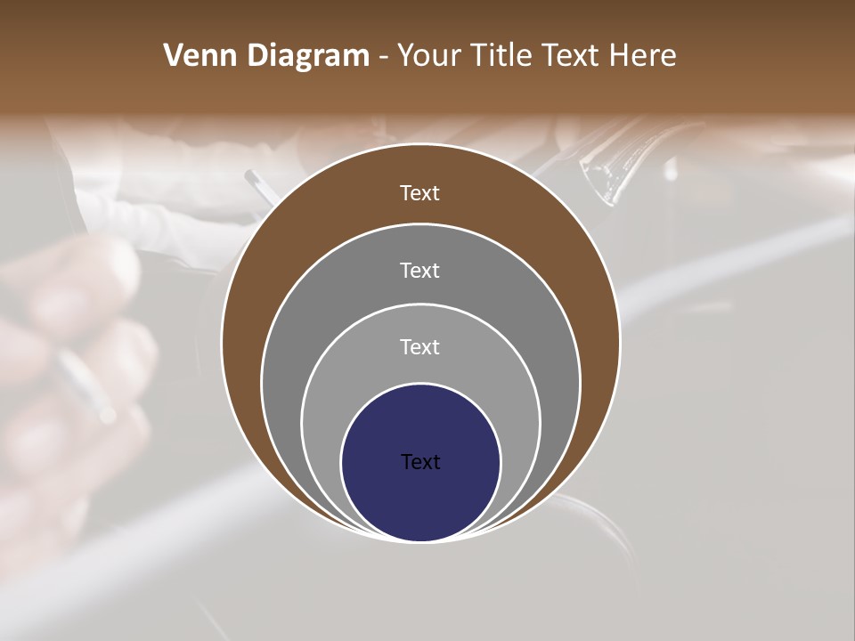 Row Of Hands Filling In A Form PowerPoint Template
