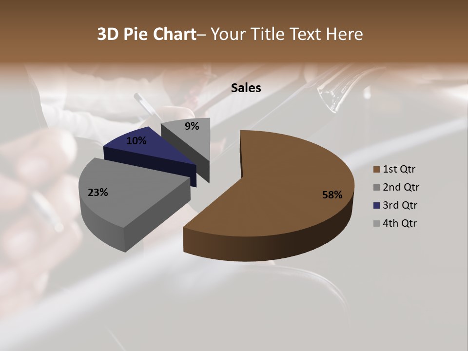 Row Of Hands Filling In A Form PowerPoint Template