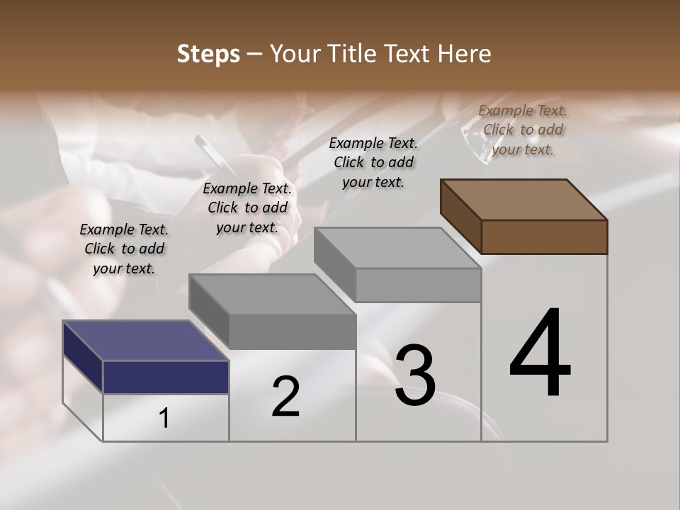 Row Of Hands Filling In A Form PowerPoint Template