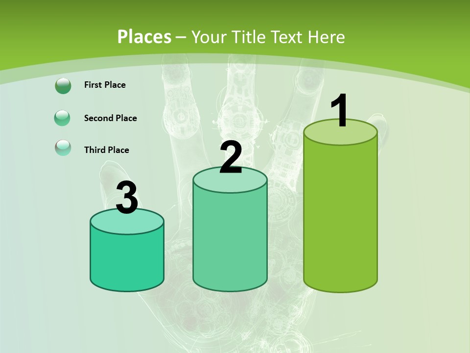 Cybernetic Hand PowerPoint Template