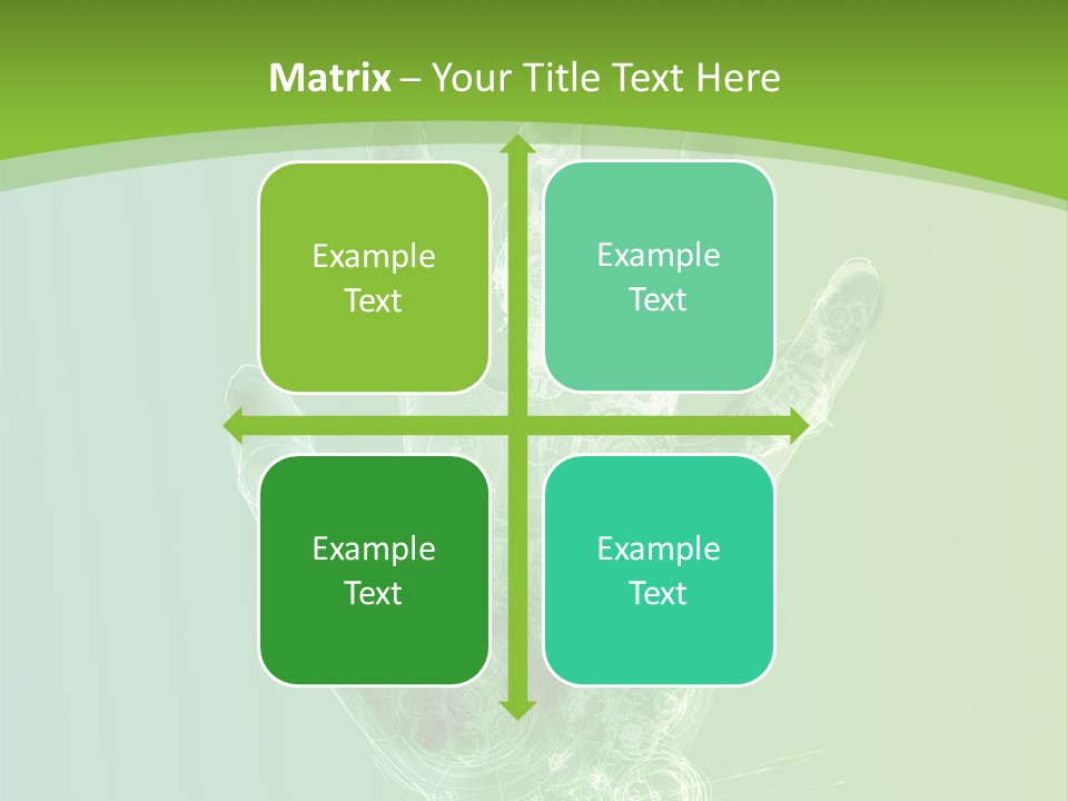 Cybernetic Hand PowerPoint Template