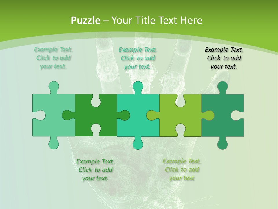 Cybernetic Hand PowerPoint Template