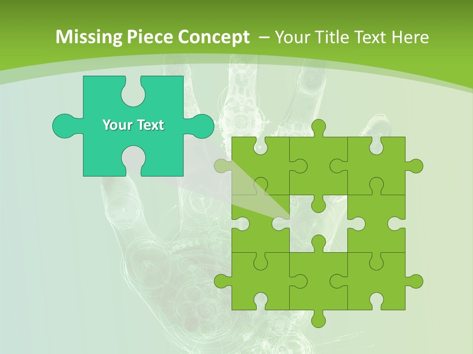 Cybernetic Hand PowerPoint Template