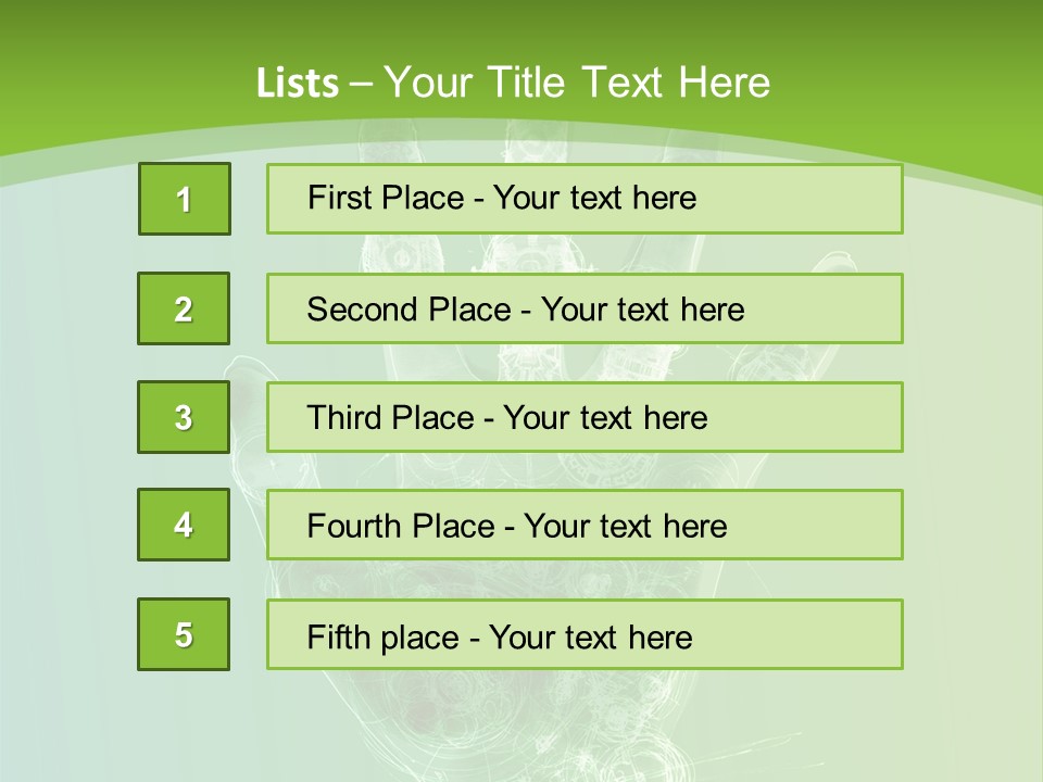 Cybernetic Hand PowerPoint Template
