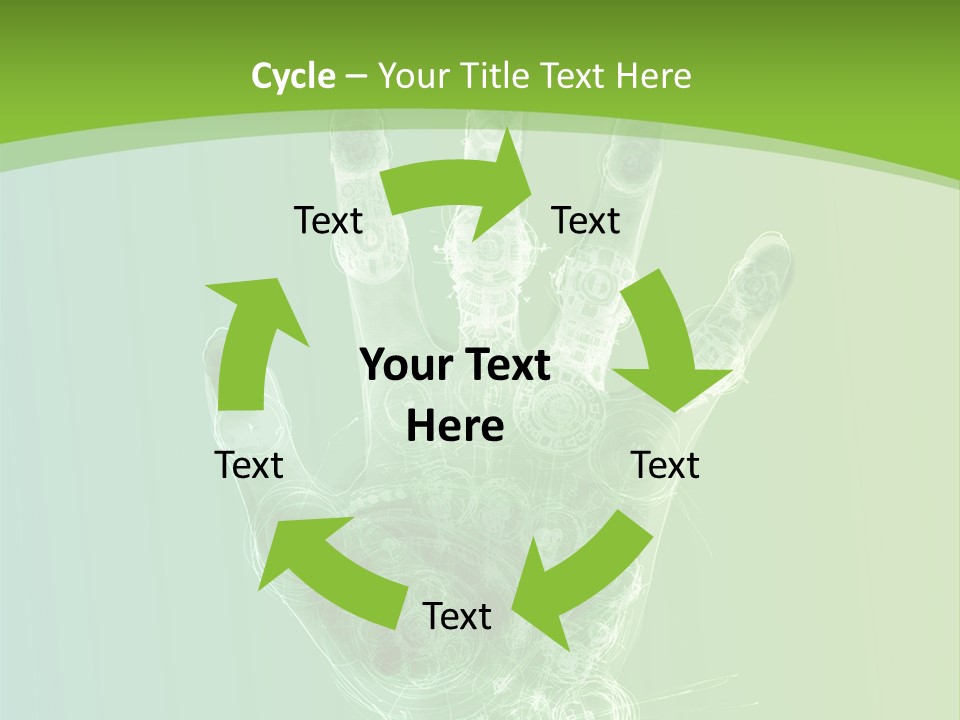 Cybernetic Hand PowerPoint Template