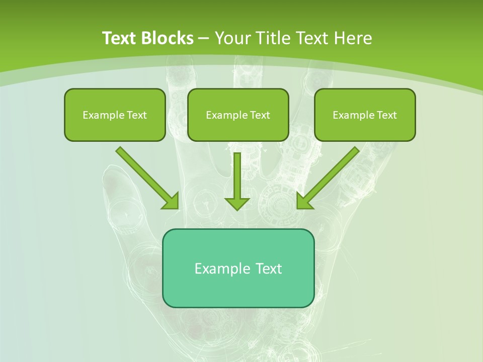 Cybernetic Hand PowerPoint Template