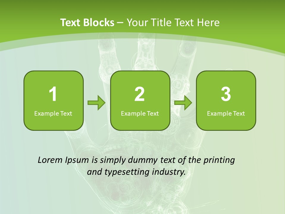 Cybernetic Hand PowerPoint Template