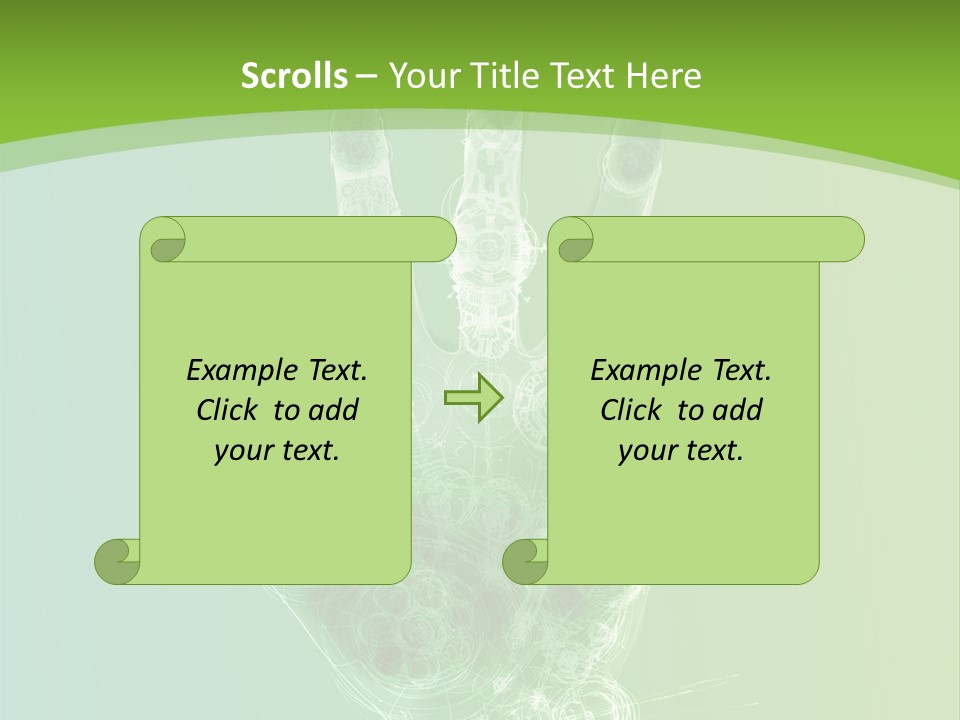 Cybernetic Hand PowerPoint Template