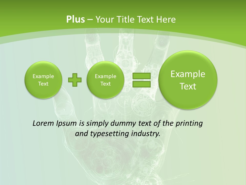 Cybernetic Hand PowerPoint Template
