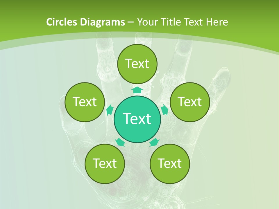 Cybernetic Hand PowerPoint Template
