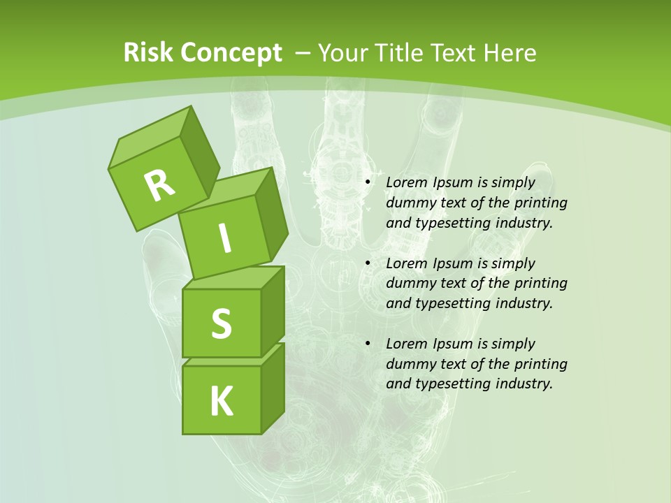 Cybernetic Hand PowerPoint Template