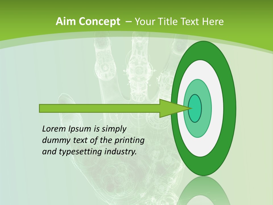 Cybernetic Hand PowerPoint Template