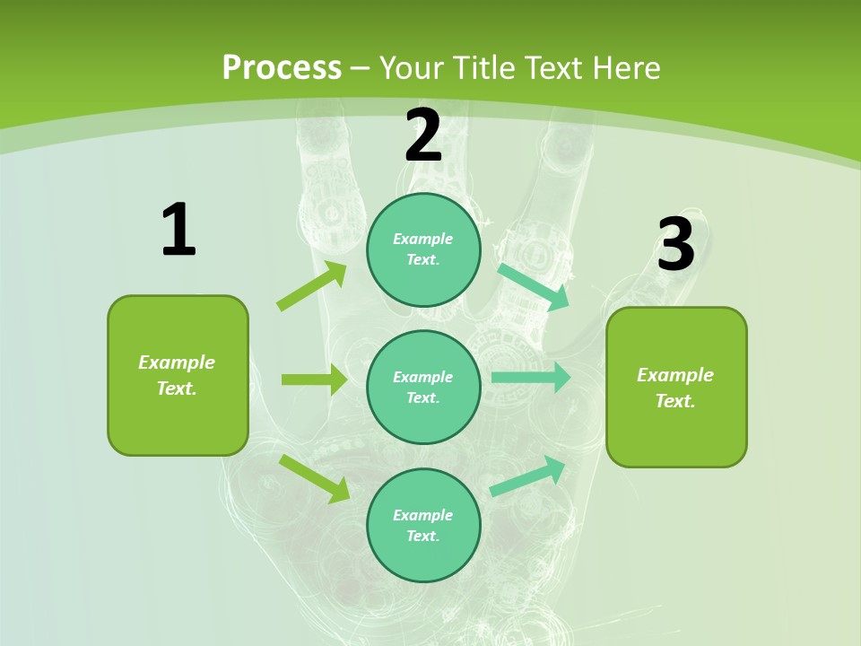 Cybernetic Hand PowerPoint Template