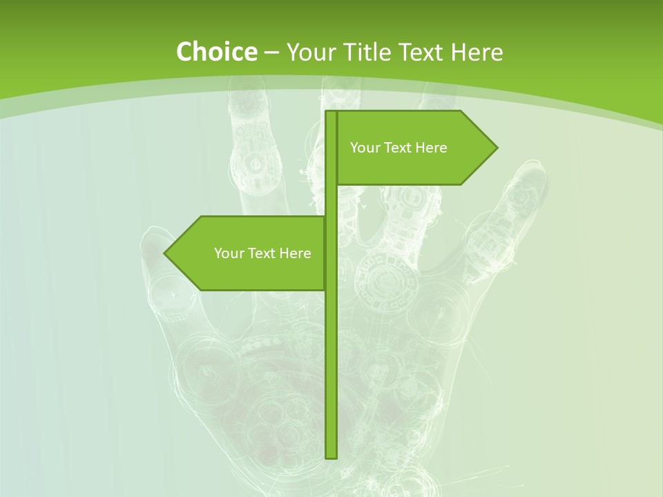 Cybernetic Hand PowerPoint Template