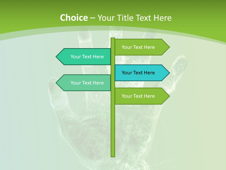 Cybernetic Hand PowerPoint Template