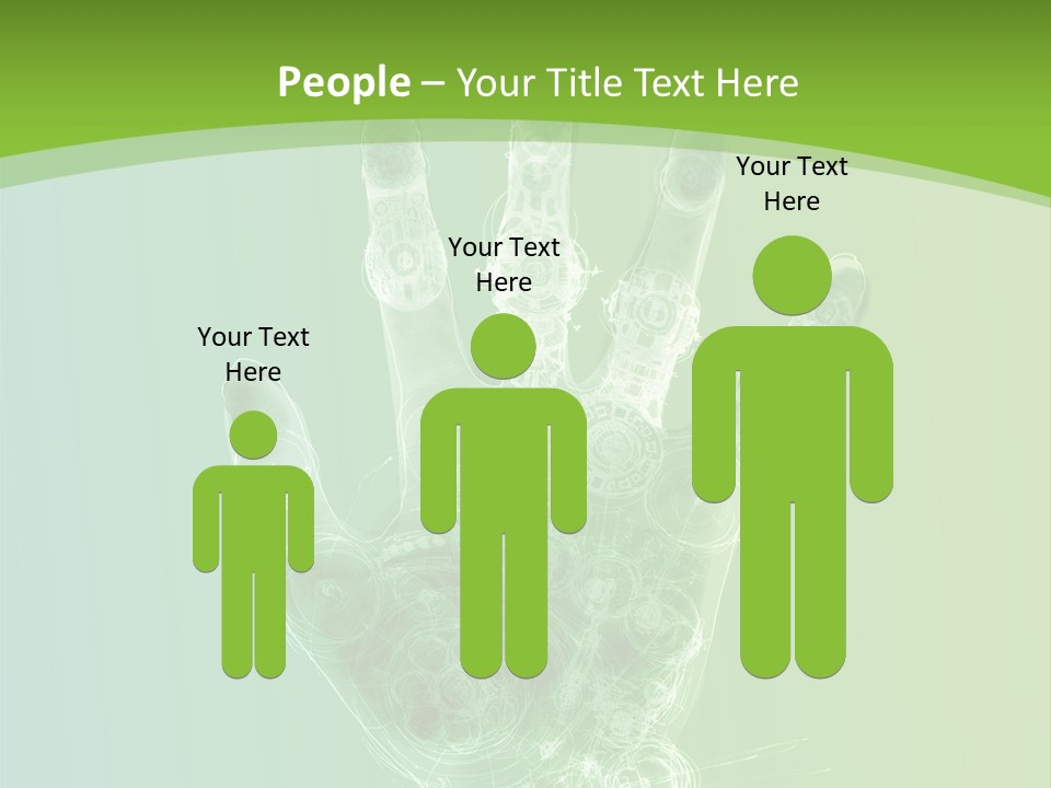 Cybernetic Hand PowerPoint Template