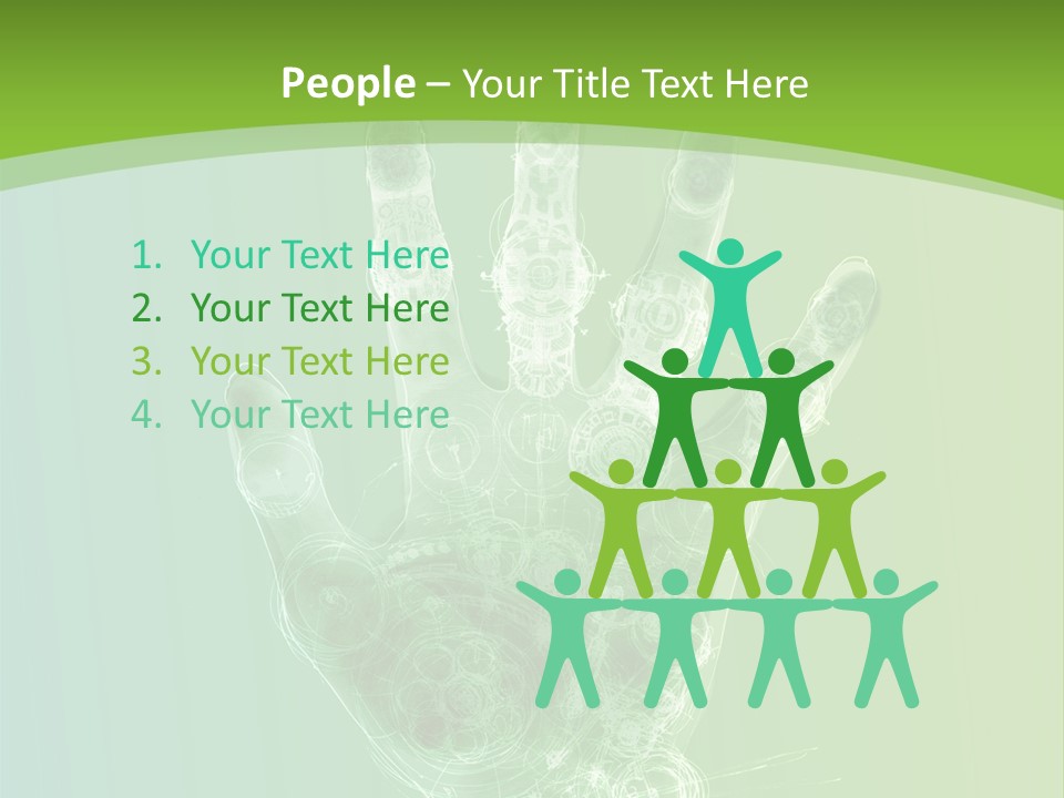 Cybernetic Hand PowerPoint Template