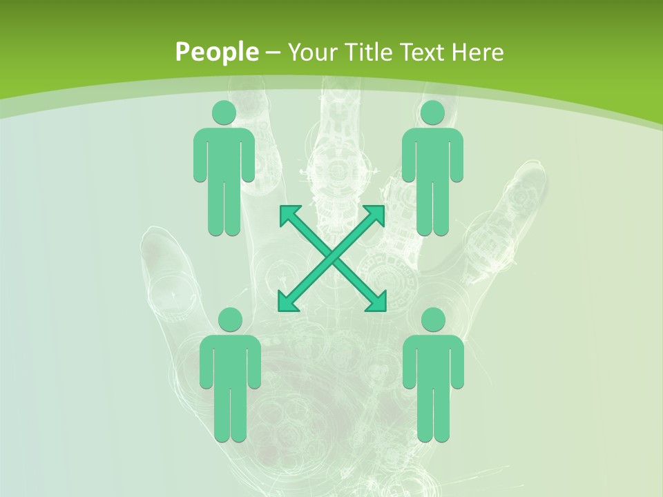 Cybernetic Hand PowerPoint Template