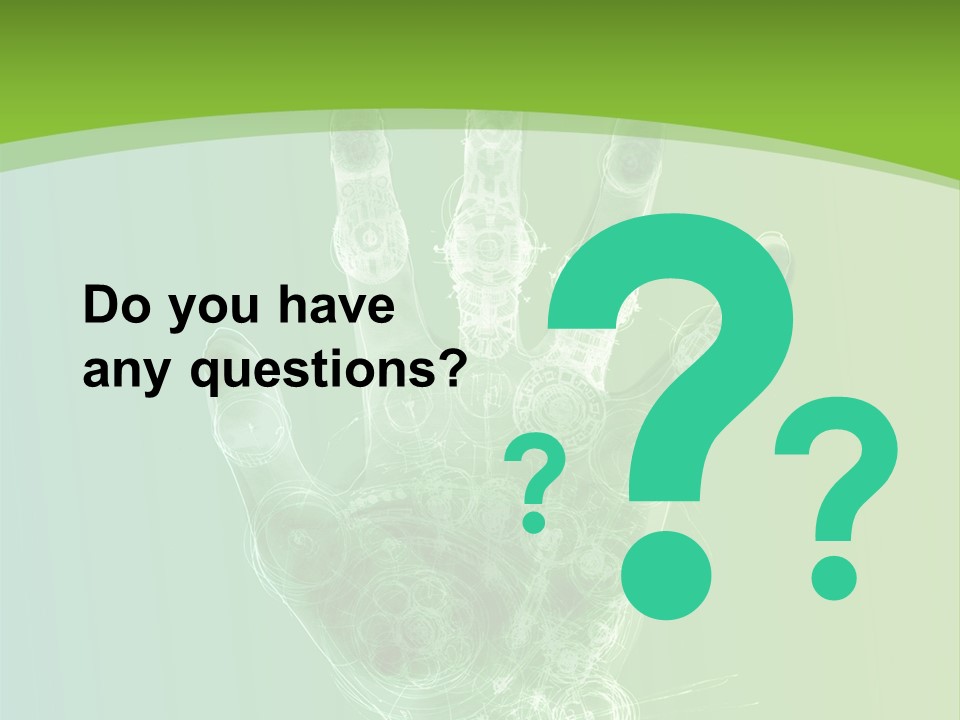 Cybernetic Hand PowerPoint Template