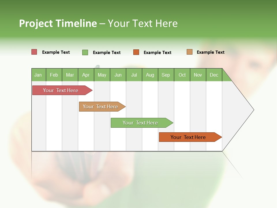 Guy Suggests And Holds Set Of Color Pencils In Hand On White Background; Close Up PowerPoint Template