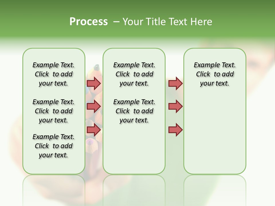 Guy Suggests And Holds Set Of Color Pencils In Hand On White Background; Close Up PowerPoint Template