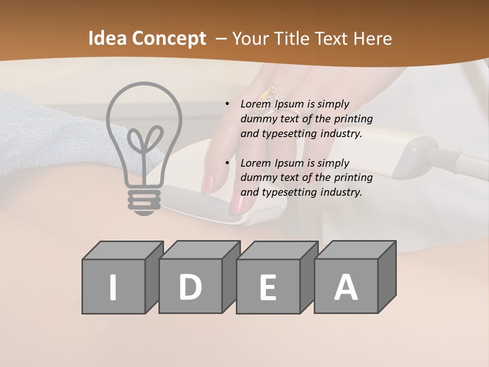 Laser Epilation In A Modern Beauty Shop PowerPoint Template