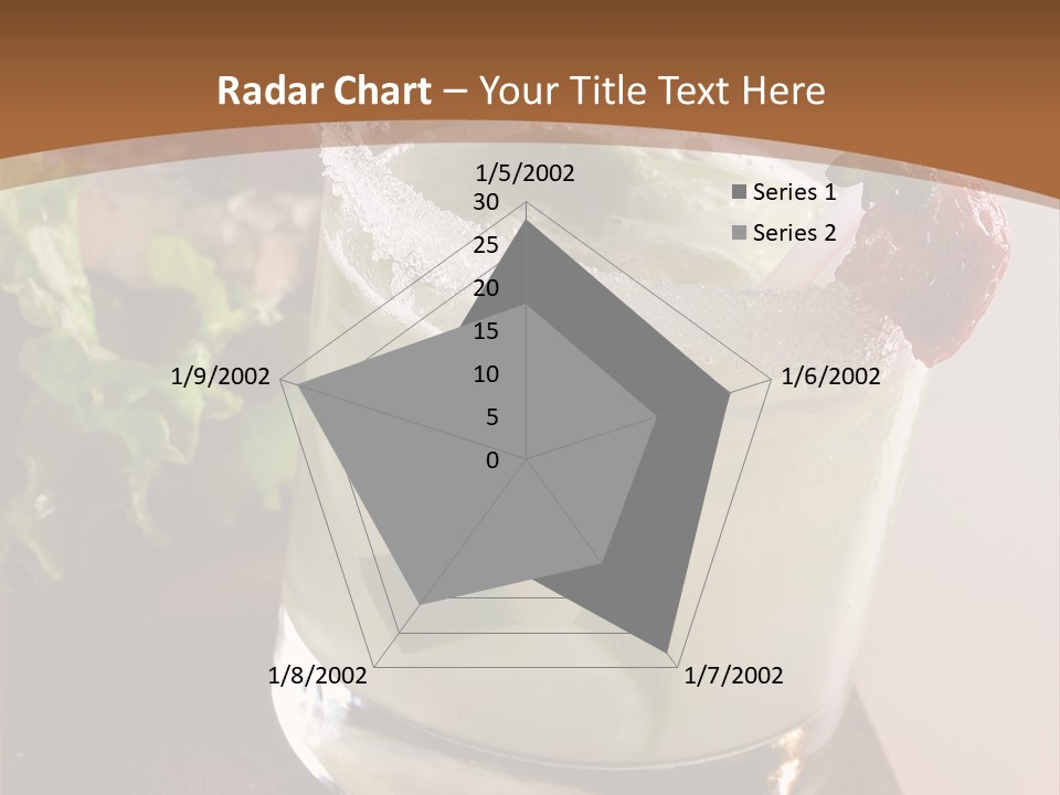 A Picture Of A Drink With A Straw In It PowerPoint Template